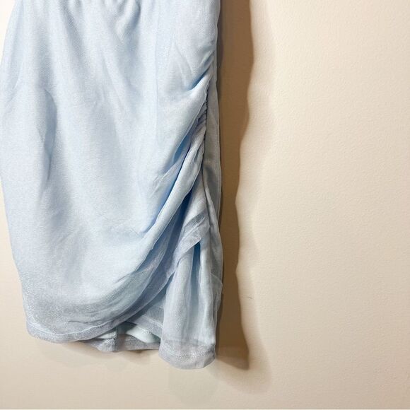 Princess Polly Blue Glitter Ocenaia Mini Dress - Picture 6 of 10